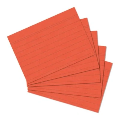Bild av herlitz indexkort A5, linjerat, orange, 100 stycken