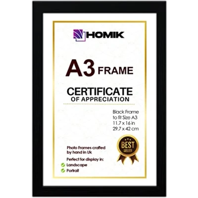 Bild av HOMIK Klassisk A3 fotoram i elegant design för heminredning