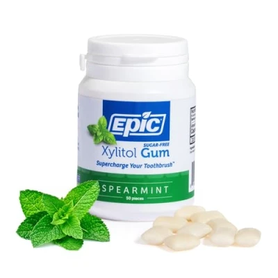 Bild av Epic Xylitol sötad spearmint tuggummi, 50 stycken