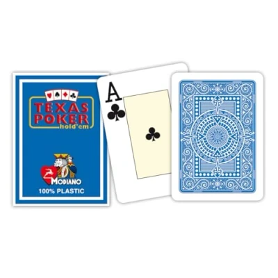 Bild av Modiano 3005466 Texas Poker 2 Jumbo, index Ljusblå