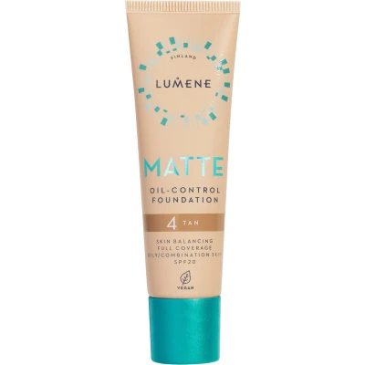Bild av Lumene Matte Oil Control Foundation SPF20 4 Tan 30 ml