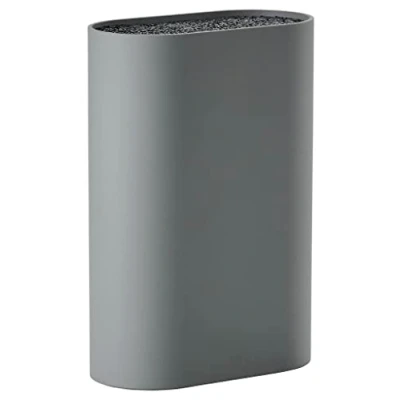 Bild av Zone Denmark Singles knivblock utan knivar, knivblock, knivhållare, knivställ, förvaring av alla 17 x 9 cm, höjd 24 Cool Grey (grå)