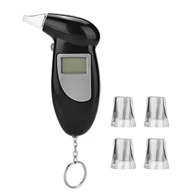 Bild av alkoholtestare mini alkoholtestare, professionell andningstestare med LCD skärm, hög känslighet