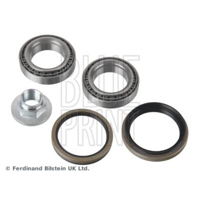 Bild av BLUE PRINT ADBP820092 Hjullagersats framaxel vänster, höger med axelmutter packbox 63mm Koniskt rullager KIA: Rio I Kombi