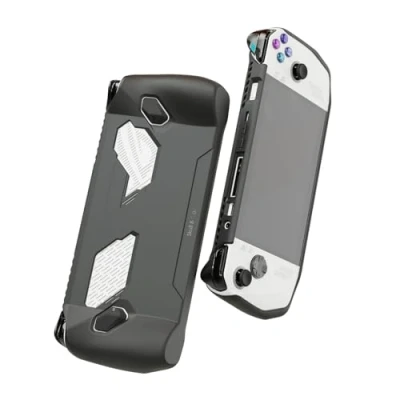 Bild av Skull &amp; Co. GripCase Ally for ROG Ally: A Soft Protective Case with Textured Grips Full Protection and Stand, Shock Absorption Non Slip Anti Scratch Cover Design Black