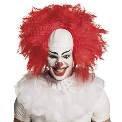 Bild av Boland 10134303 Peruk skräck clown, röd