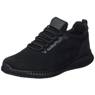 Bild av Skechers Cessnock Sneaker för män, Svart textilvatten och fläckavvisande, 45 EU