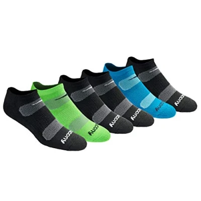 Bild av Saucony löparstrumpor för män (paket med 6), Svart mode (6 par), L