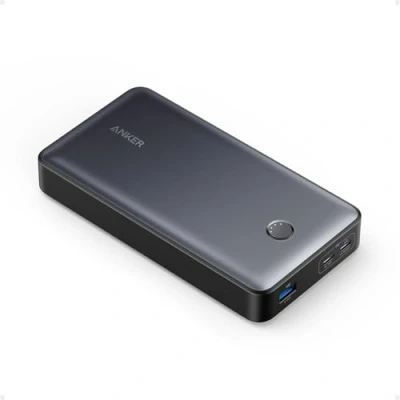 Bild av ANKER 537 Powerbank (PowerCore 24K för laptop), 24 000 mAh 65 W, mobil laddare MacBook Pro, Dell XPS, Microsoft Surface, iPad iPhone 13 iWatch Series 5 och mer (svart)
