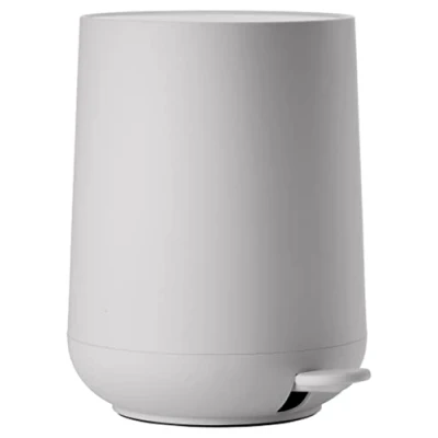 Bild av Zone Denmark Nova avfallsbehållare för badrum, kosmetikaback, 23 cm diameter, 29 höjd, 5 liters kapacitet, Soft Grey