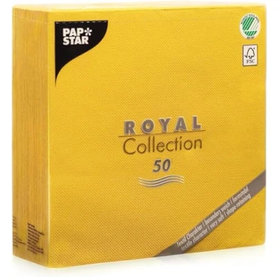 Bild av Papstar &quot;ROYAL Collection&quot; 1/4 vikt 40 cm x gul, #11609, 1 50 pack