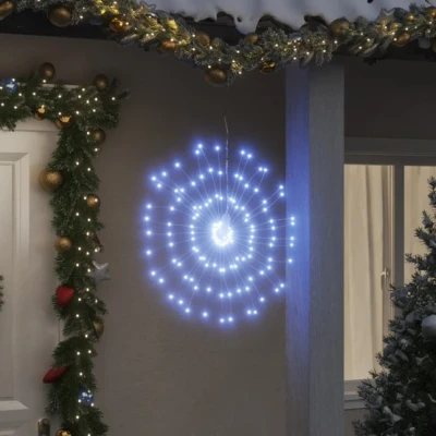 Bild av VidaXl Julbelysning 4 St 140 Led Kallvit 17 Cm