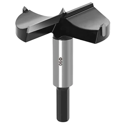 Bild av Volframstål skogsborr 90 mm, ASNOMY Forstner borr bit, träborr krukborr konstborr för trä och lövträ..