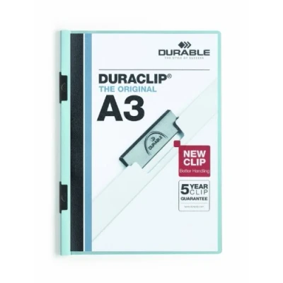 Bild av Durable 221806 KLÄMMAPP DURACLIP® A3, blå, 10 stycken
