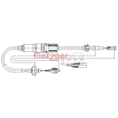 Bild av METZGER 10.3446 Câble d&#039;Embrayage avec réglage automatique COFLE SEAT: Ibiza 2, Córdoba I Berline, Vario
