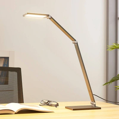 Bild av Lucande LED skrivbordslampa Mion, 41 cm, kantig, dimbar