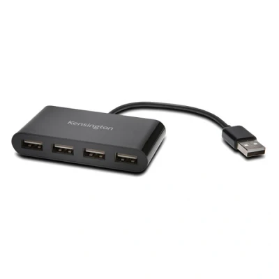 Bild av Kensington KENS USB 2.0 4 Port Hub f. WIN + MAC K39120EU porte Svart