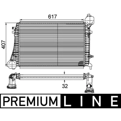 Bild av Laddluftkylare MAHLE CI 167 000P