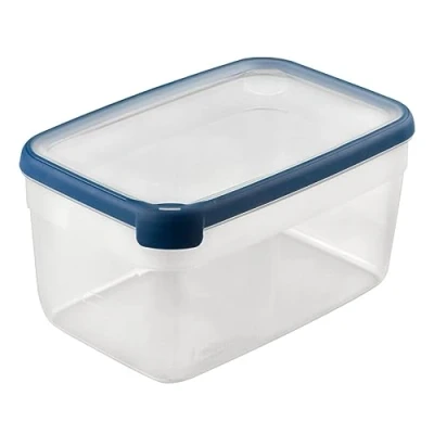 Bild av CURVER Multifunktionell rektangulär matlåda, 6,5 l, i 100% återvunnen polypropen, 30 x 20 15,5 cm, lämplig för mikrovågsugn, diskmaskin, frys blå