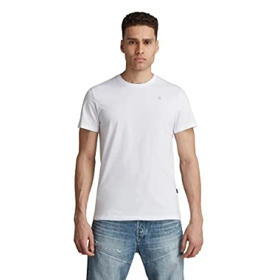Bild av G STAR RAW herr T tröja Base s Regular, Vit (vit 336110), XS