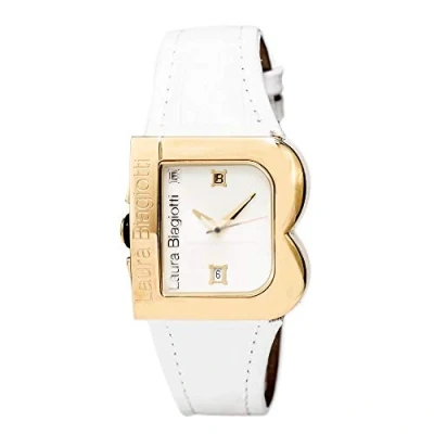 Bild av Laura Biagiotti Analog för Quartz Kvinna med rem på läder, Silver, 33MM,