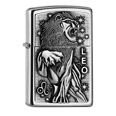 Bild av Zippo 2006497 PL 207 Leo zodiac. V19 tändare, mässing, design, 5,83,81,2,
