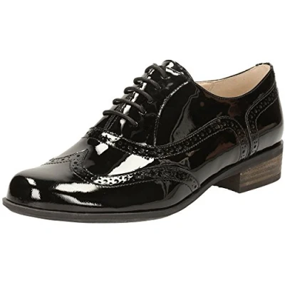 Bild av Clarks Hamble ek dam Derbyskor ,Schwarz Black Pat, 41.5 EU