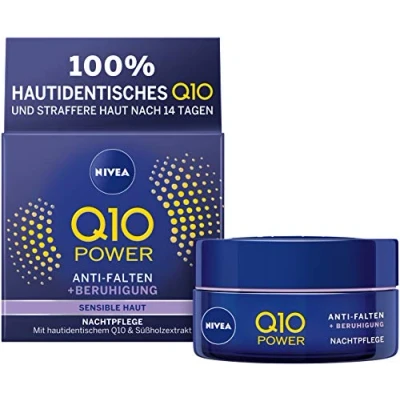 Bild av Nivea Q10 Power ANTI Wrinkle Sensitive Night CARE Nattvård, Storlek: 50 ml,