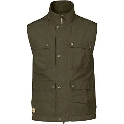 Bild av FJÄLLRÄVEN herr Abisko vadderad väst M ärmlös grön (Dark Olive) XL