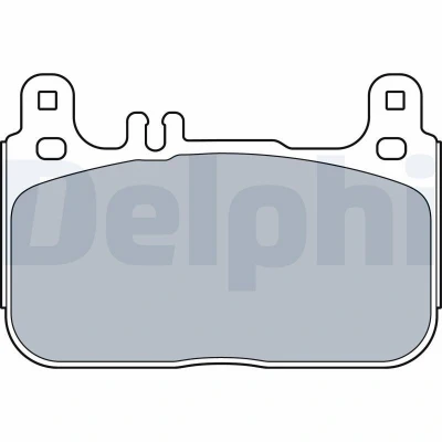 Bild av DELPHI LP3512 Jeu de plaquettes frein préparé pour indicateur d&#039;usure avec tôle anti bruit sans accessoires MERCEDES BENZ: Classe S Berline