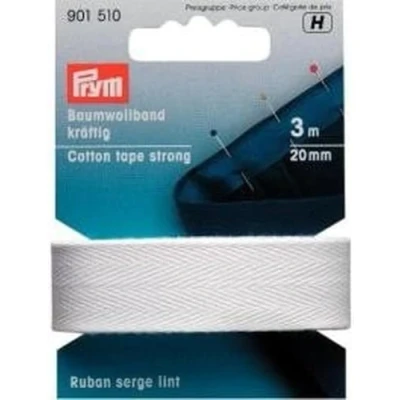 Bild av Prym Strong White (20 mm, 3 m) bomullstejp 1 st