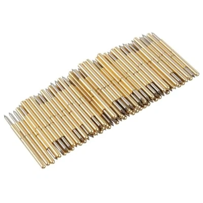 Bild av Keenso Spring Test sonder, 100 st P75 B1Spring rund Pogo Pin 3A koniskt huvud 1,02 mm fingerborg stift fjäderkontaktsond för PCB kretskort kabelwrap, standard