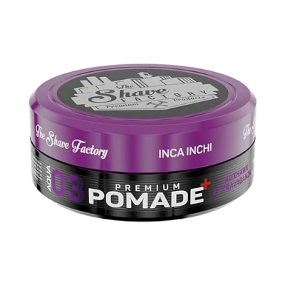 Bild av The Shave Factory Premium Pomade professionell hårstyling för män med långvarig hållning, glans och kontroll professionella frisörer, frisörkvalitet 150 ml (03 Fauxhawk Extravaganza)