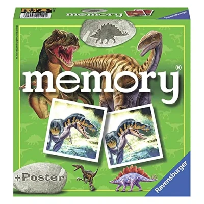 Bild av Ravensburger 22099 Dinosaurier Memo Spel, Flerfärgad, 19 x 4.8 cm