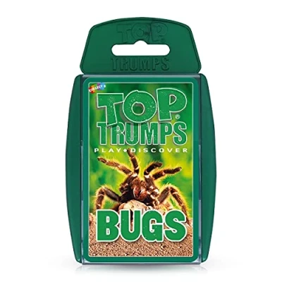 Bild av Top Trumps Bugs Classic Card Game, lär dig fakta om Black Widow, lurvig tarantula, bön Mantis och nyckelpiga i detta pedagogiska packade spel, present leksak för pojkar flickor åldern 6 plus