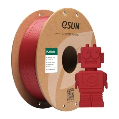 Bild av eSUN PLA Filament 1,75 mm, Basic 3D Skrivarfilament Dimensionell Noggrannhet +/ 0.05 1KG Spole (2,2 LBS) Snabb för Skrivare，Brandbil röd