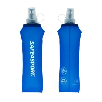 Bild av SAFE4SPORT Soft Flask 500 ml Blå hopfällbar vattenflaska mjuk TPU sportflaska