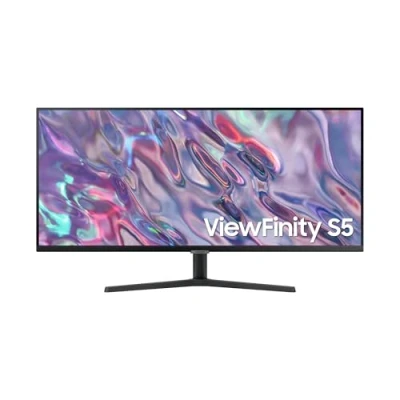 Bild av Samsung 34 tum PC View Finity S50GC, Flat, UWQHD, 3440 x 1 440, 100Hz, VA, 5ms, HDR10, 3000:1, HDMI, DisplayPort