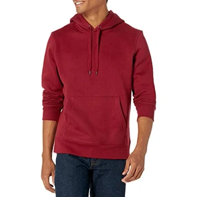 Bild av Amazon Essentials Men&#039;s Fleecetröja med huva (finns i Big &amp; Tall), Röd, XL