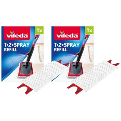 Bild av Vileda Ultramax Mikrofiberdukar till Mopp, Vit, 23 cm, Paket med 2