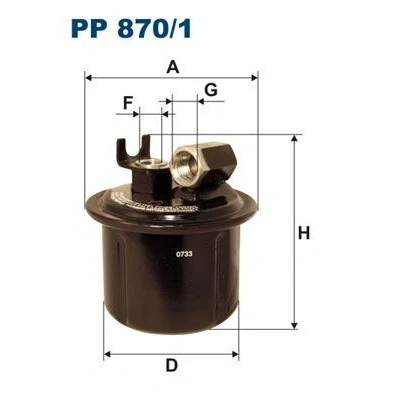 Bild av FILTRON PP 870/1 Filtre à Carburant de conduite