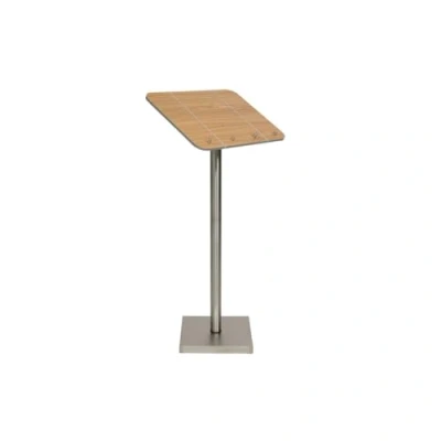 Bild av Securit® MENU STAND i rustfrit stål og teak