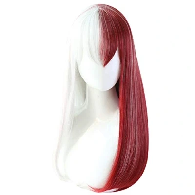 Bild av Anime Cosplay Peruk, Halloween med Gratis Peruk Mössa (Todoroki Shouto Lång Peruk)