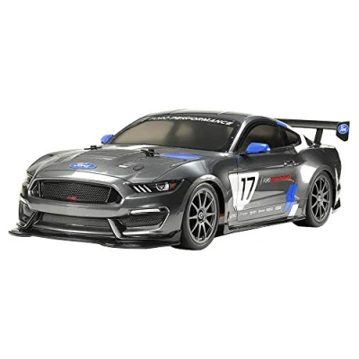Bild av Tamiya 58664 1/10 RC Ford Mustang GT4 racerbil kit, med TT 02 chassi