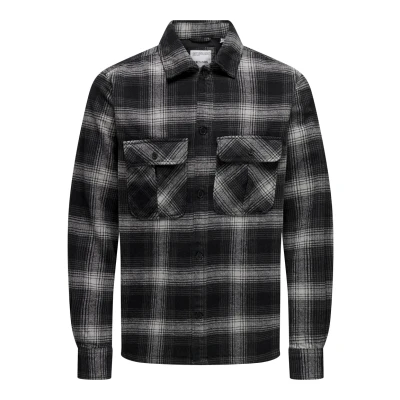 Bild av Only &amp; Sons Skjorta, Storlek: Large, Schwarz