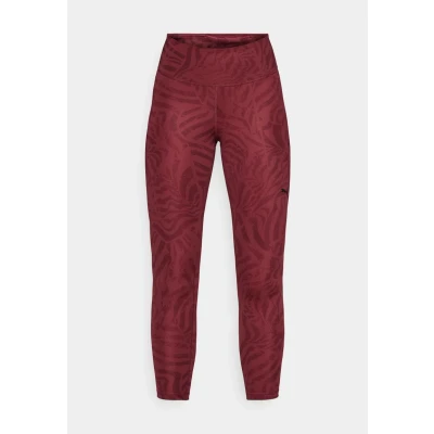 Bild av Puma Essential Stripe Tights, Storlek: Large, Ruby shimmer