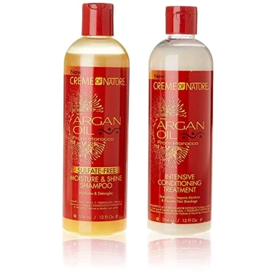 Bild av Creme Of Nature Argan Shampoo &amp; Conditioner Set 12oz
