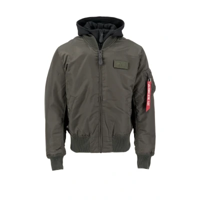 Bild av Alpha Industries MA1 DTEC Allvädersjacka, Storlek: Large, Black olive