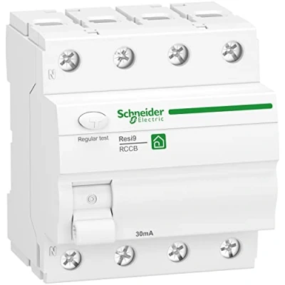Bild av Schneider Elektrisk felströmsbrytare RESI9 4P 63A 30MA TYP A, R9R22463