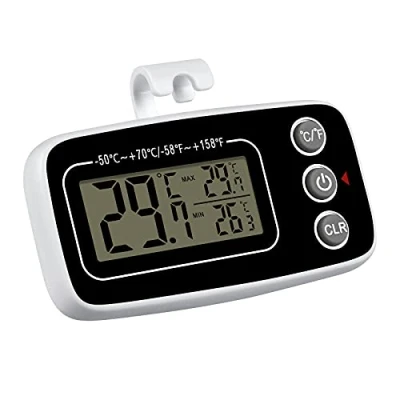 Bild av Vicloon Kyltermometer Digital Kylskåpstermometer, magnetisk LCD termometer Temperaturmonitor Vattentät Frysrumstermometer för kök Hem